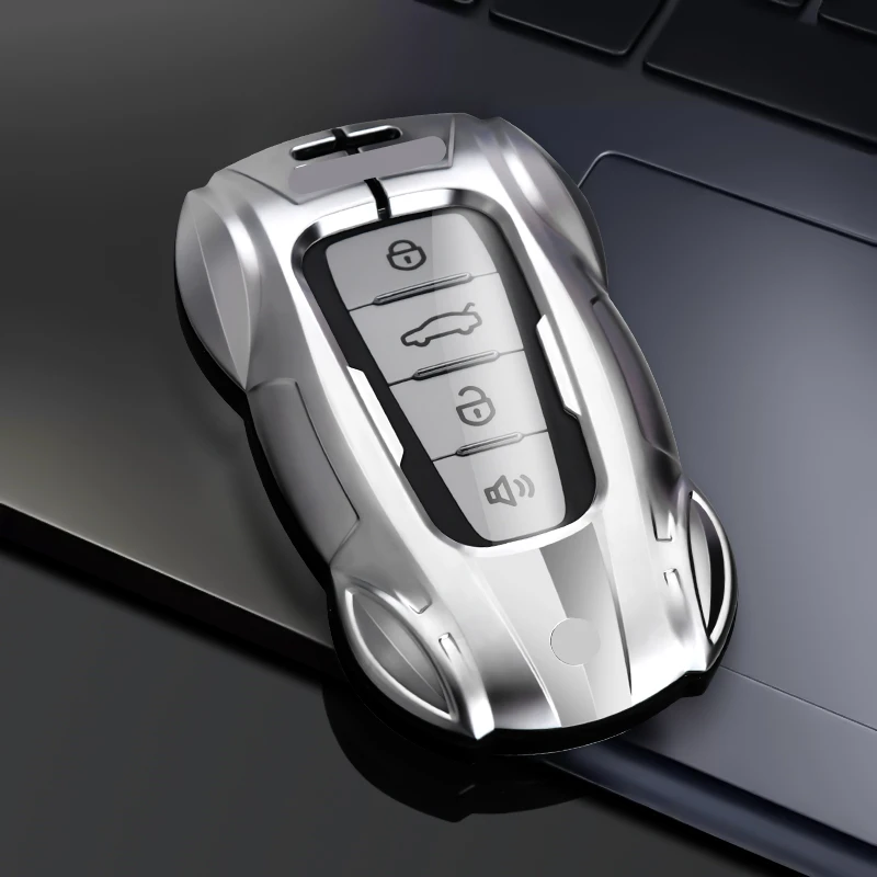 

Metal Car Remote Key Cover Case Holder shell Protector Fob For Geely New Coolray Binray Preface Okavango Monjaro Emgrand Altas