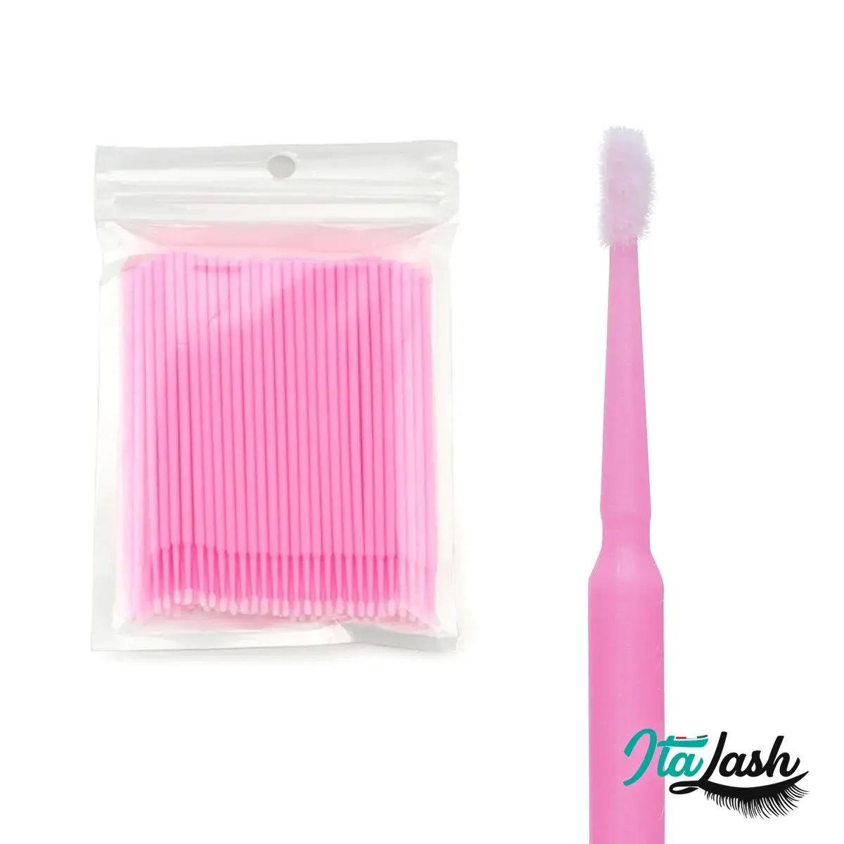 Microbrush Cotton Swabs for Elongation Eyelashes 100un