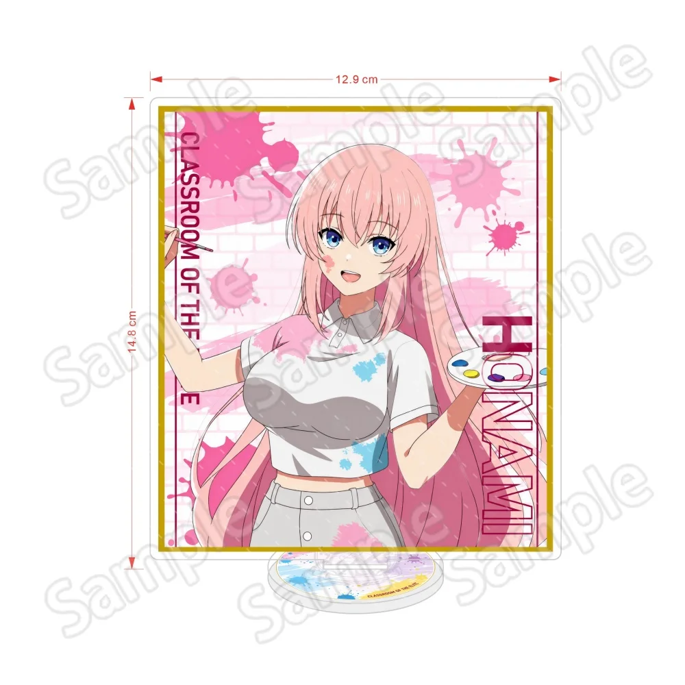 Anime Classroom of the Elite COTE 15cm Acrylic Stand Honami Suzune Kei Hiyori Arisu Paint Splash Desktop Ornament Gift Keychain