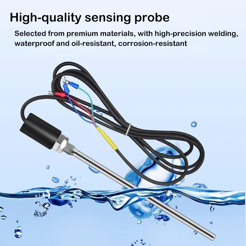 PT100 temperature sensor, platinum thermistor temperature control probe, waterproof thermocouple probe, temperature sensing rod