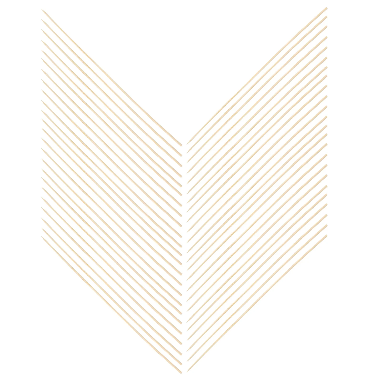 

210Pcs Bamboo Barbecue Skewers Polished Bbq Sticks Multipurpose Disposable Roasting Sticks for Marshmallow Fruit