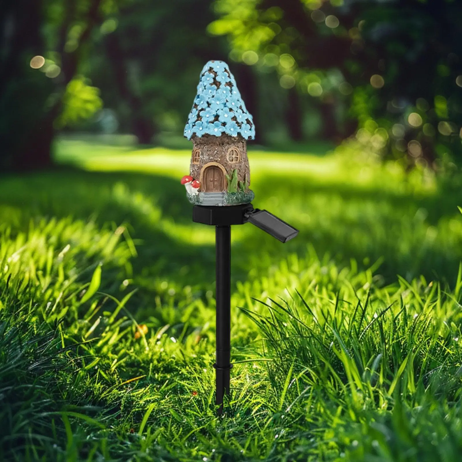 

Solar Mushroom Lights for Outside Auto On/Off Cottage LED Statue Lamp Fairy Houses Mushroom Garden Decor for Flower Bed Yard