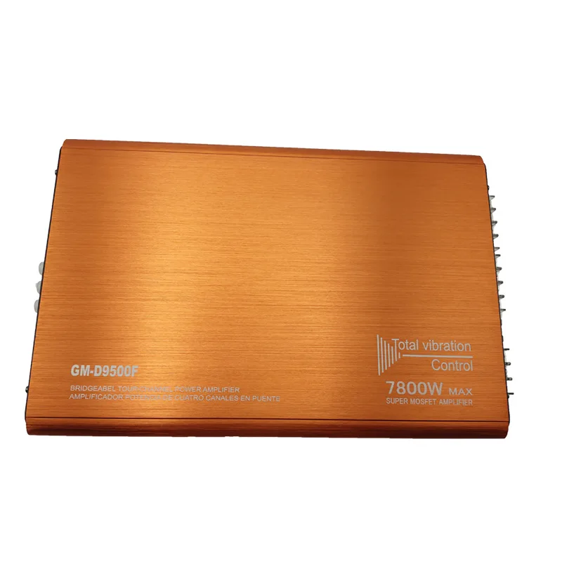 

2025 hot sale Factory direct sales car audio car four-way power amplifier 4-channel high-power 9800F power amplifier aluminum al
