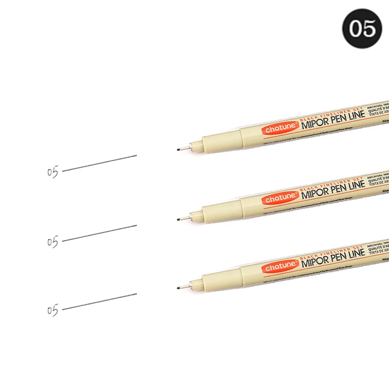 Pigment-Liner mit 12 Spitzen, Mikron-Tintenmarkierungsstift für Manga, Zeichnen, Skizzieren, Nadelstift, Hakenlinie, Stift, Skizzen-Briefpapier-Set, Kunstbedarf