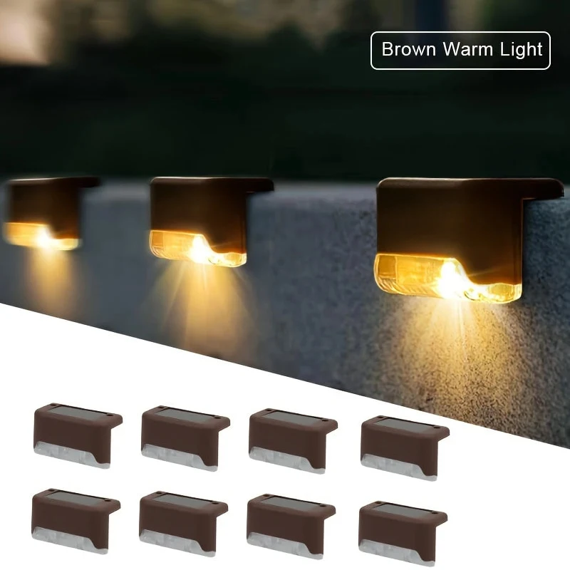 super-cheap Solar Step Wall Light Black 3
