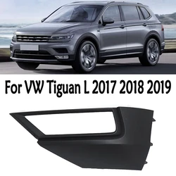 Car Front Bumper Fog Light Frame Cover Front Bar Grilles Decorative Cover 5NG853211 5NG853212 For VW Tiguan L 2017 2018 2019