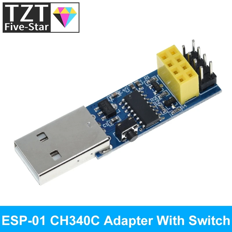 CH340G CP2104 USB To ESP8266 ESP-01 ESP-01S WIFI Module Programmer Adapter Download Debug Link Kit for Arduino LINK v1.0 CH9102F