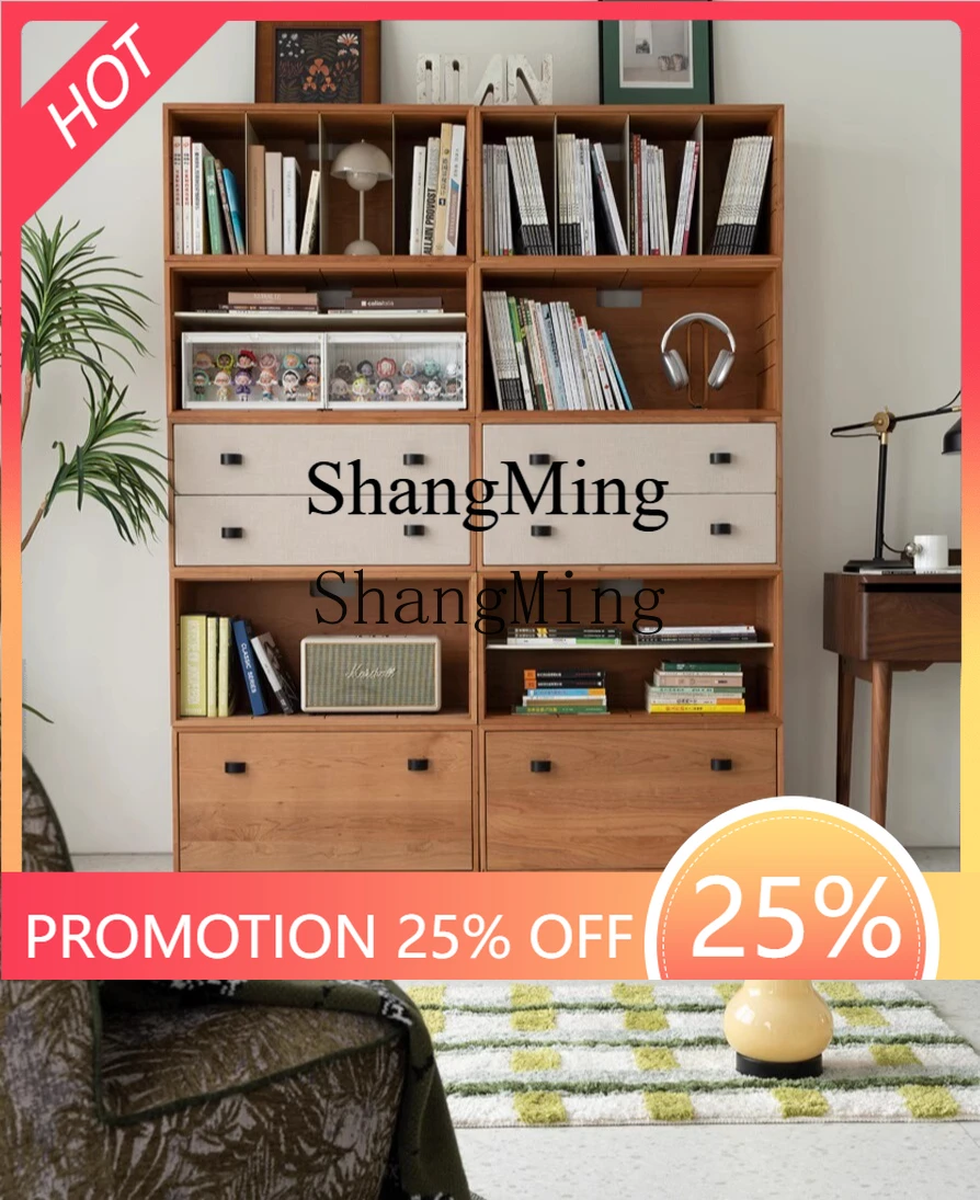 

FG good-looking combination household bookcase dining side small apartment locker living room solid wood TV cabinet