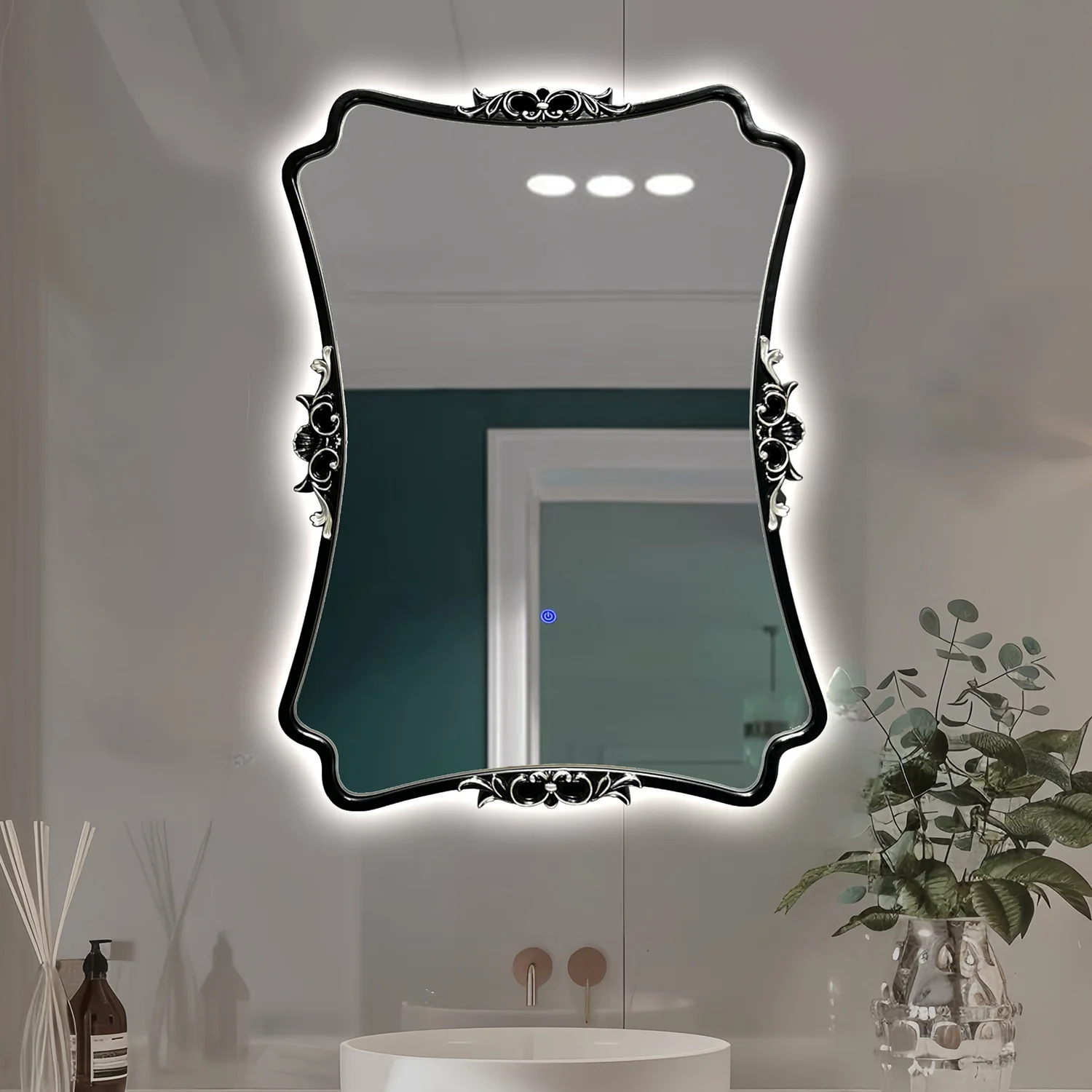 

ZML bathroom mirror entrance wall-mounted bathroom mirror bathroom dressing mirror