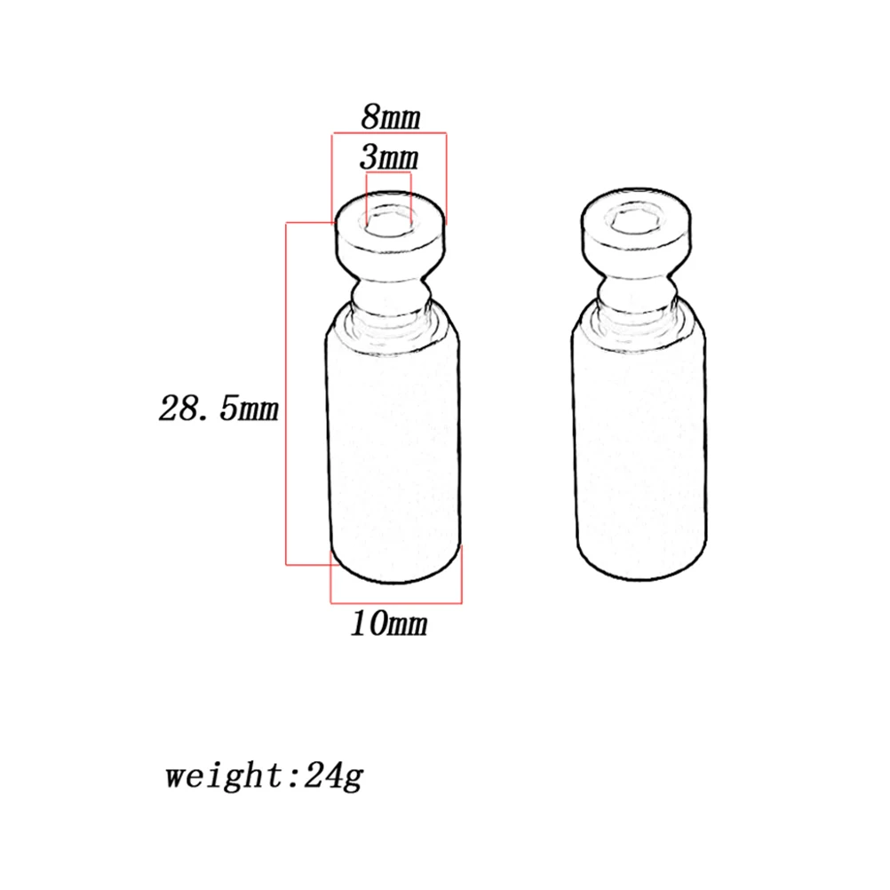 

2 Pcs Lifting Sound Column Tremolo Bridge Stud for Bass Studs Elevating Anchor Guitar