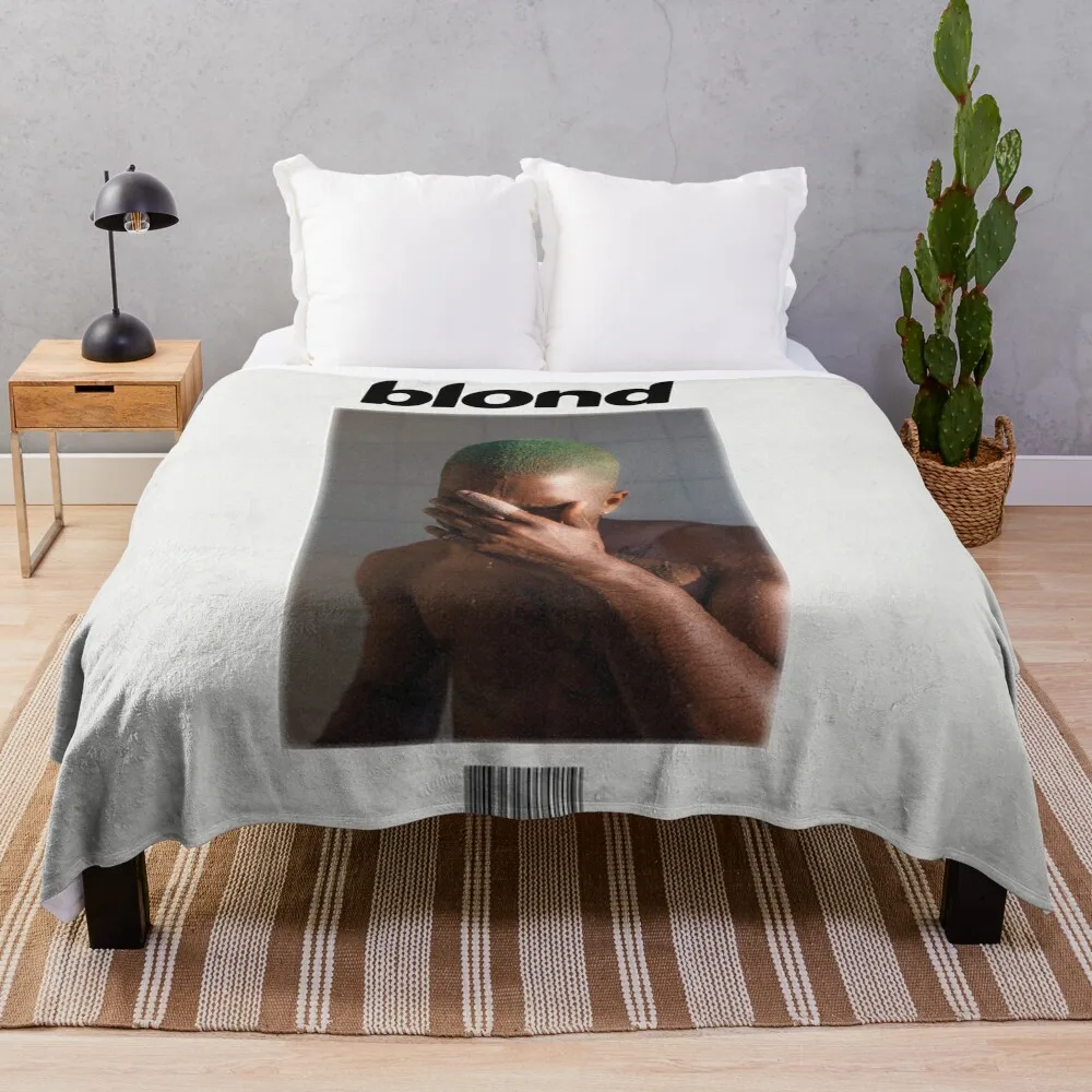 Blond Frank Ocean Album Grainy Vintage Retro Throw Blanket for sofa Warm Thermals For Travel wednesday Blankets