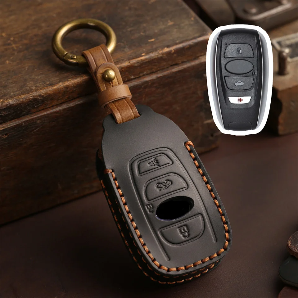 Car Key Case For Subaru BRZ Forester Legacy Outback WRX WRX STI Impreza XV Crosstrek Smart Keyless Remote Cover Keys Bag