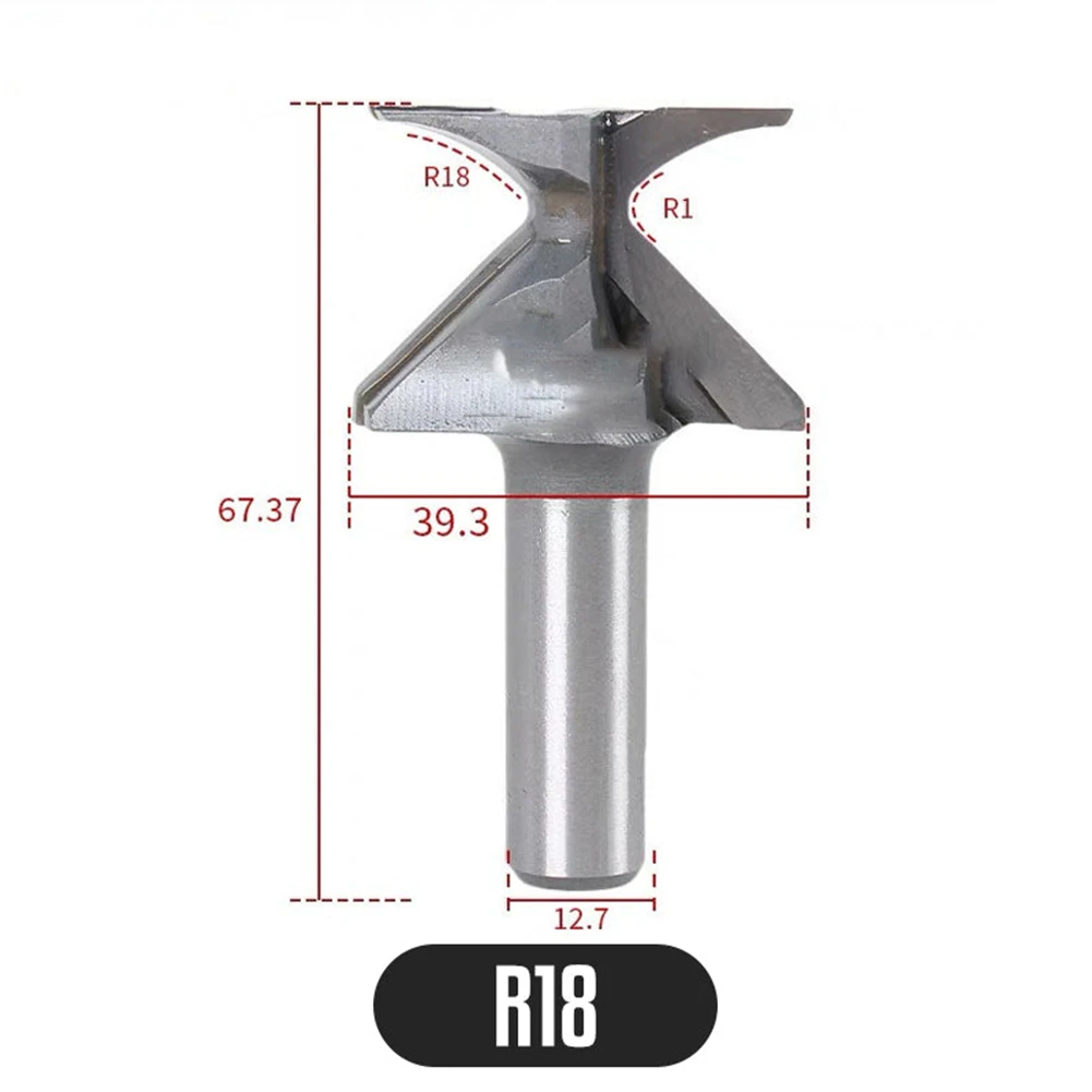 

For Wood Door/Wall Cabinet 1/2 Inch/12mm Shank For Professional WoodworkingIntegrated Forming Router Bit R18/R30 Router Bits