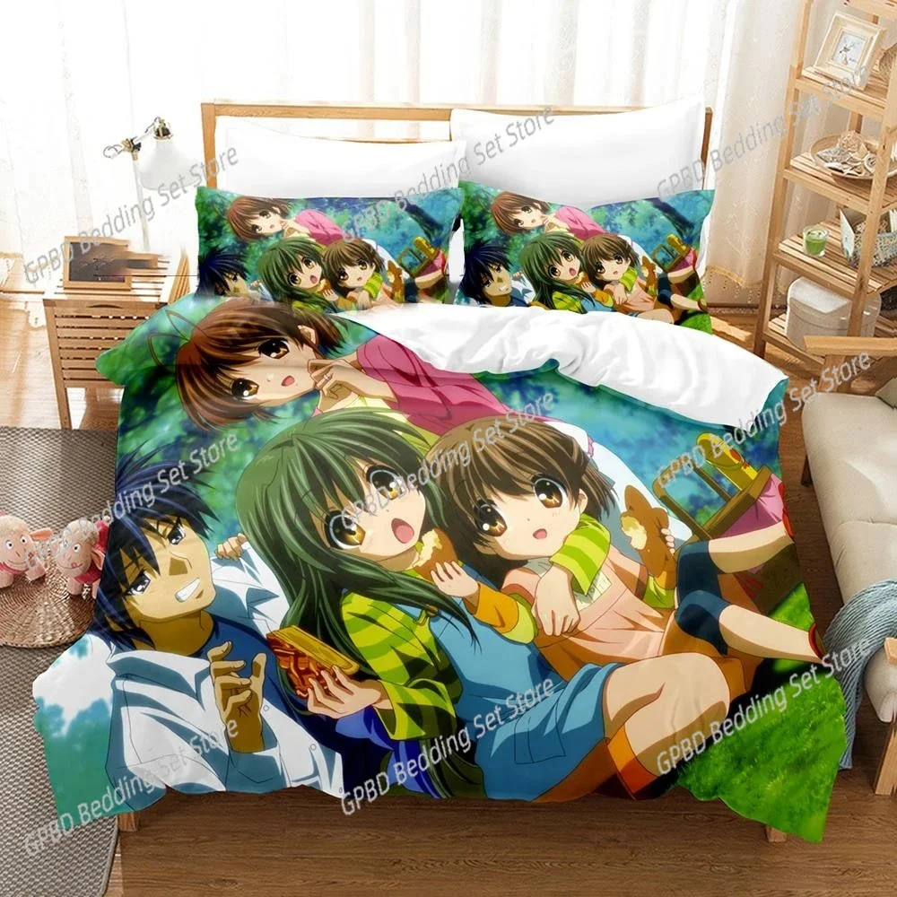 3d Print Anime Clannad Nagisa Furukawa Bedding Set Boys Girls Twin Queen Size Duvet Cover Pillowcase Bed Kids Adult Home Textile