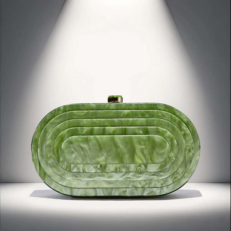 

Irregular Shell Acrylic Bag Women's Bag Fashion Trend Wedding Party Banquet Handbag Single Shoulder Diagonal Span Bag Small Bag