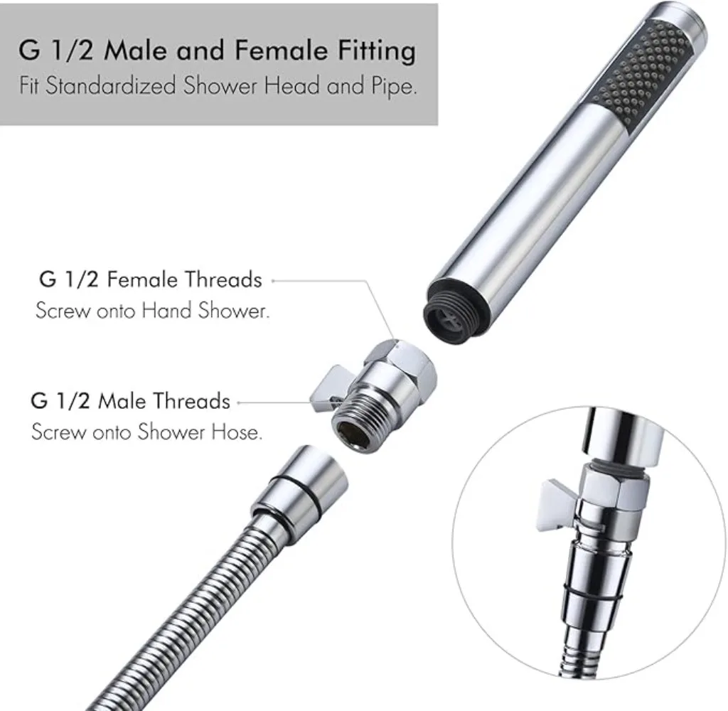 Wholesale Promotional High Quality Shower Diverter Valve Solid Brass Shut Off Valve for Hand Shower or Shower Head