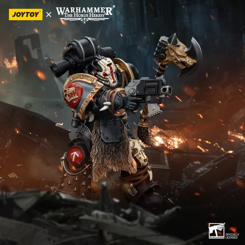 

[Spot goods]1/18 JOYTOY Warhammer 40k Action Figure Space Wolves Leman Russ Primarch of The VIth Legion Deathsworn Pack 1 Model