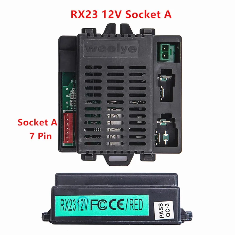 Weelye RX23 12V 어린이 전기 장난감 자동차 2.4G 원격 제어 송신기, 부드러운 시작 기능이있는 아기 장난감 자동차 컨트롤러