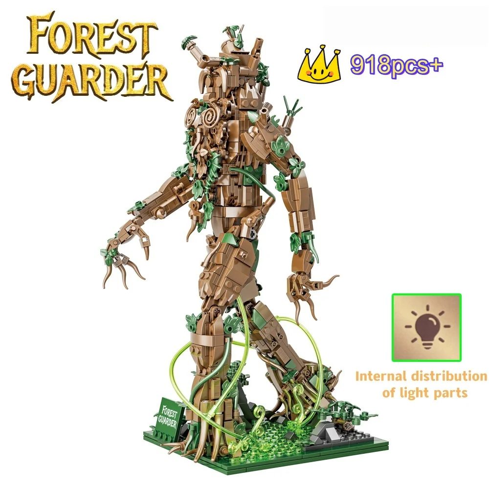 

Креативная лесная гвардия, дерево, человек, модель строительного блока, набор DIY украшений, MOC, сборная игрушка, подарки на день рождения, Рождество, Хэллоуин