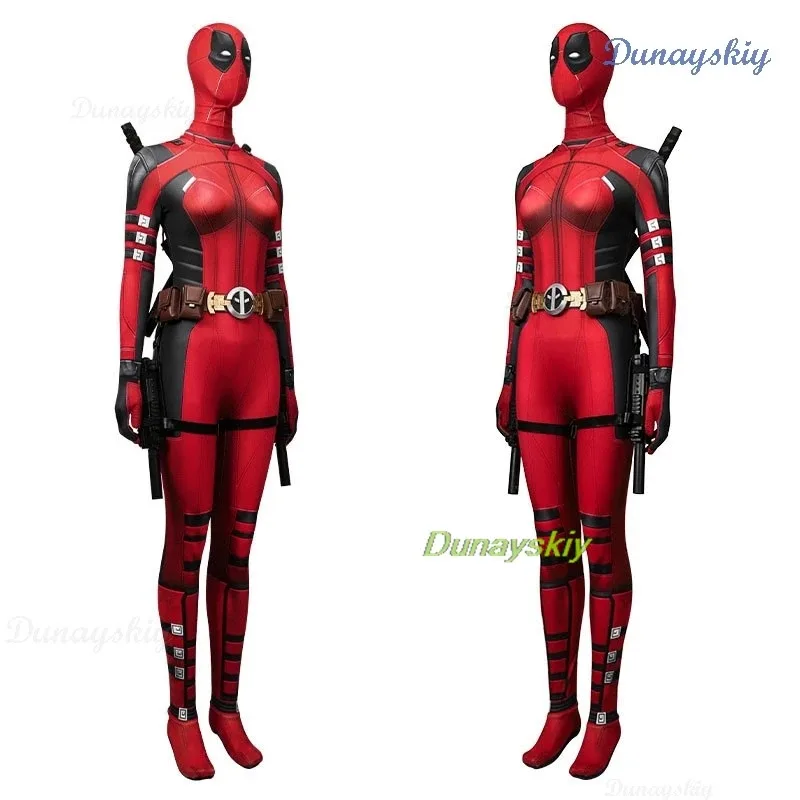 سيدة الميت تأثيري بذلة واد خارقة الجنس مبادلة بركة هالوين حفلة ديدبول قناع تأثيري حلي القبعات فيلم الإناث