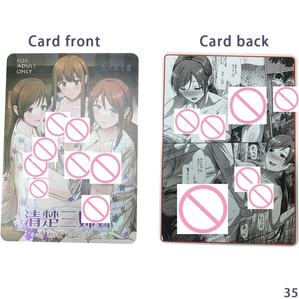 أنيمي مثير عارية جمع بطاقة عارية طبطب فتاة بطاقة كبيرة الصدر كبير بعقب الانكسار اللون وامض تنقش الملمس هدايا أوتاكو