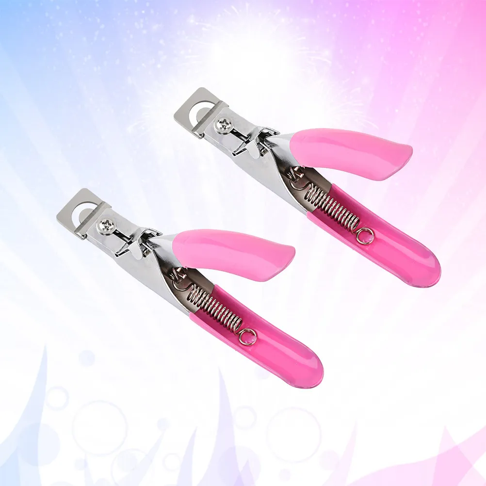 

2Pcs Stainless Steel Nail Clipper Set Premium Manicure Pedicure Cutter for Natural Acrylic False Nails Ergonomic Design DIY Home