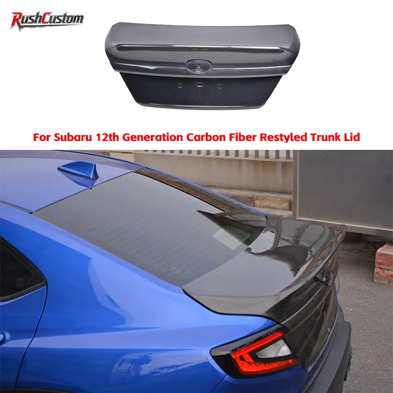 

For Subaru 12th Generation Carbon Fiber Restyled Trunk Lid High-Quality Automotive Rear Tailgate