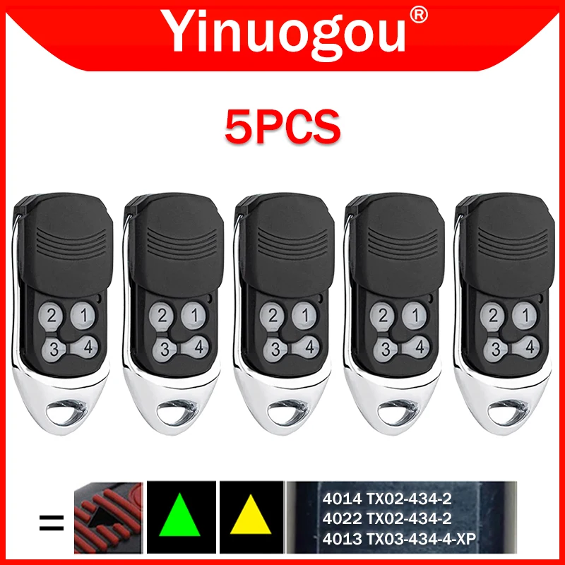 5PCS For SOMMER TX03-434-4-XP Garage Door Remote Control 434.42MHz Rolling Code SOMMER 4014 4022 TX02-434-2 Gate Remote Control