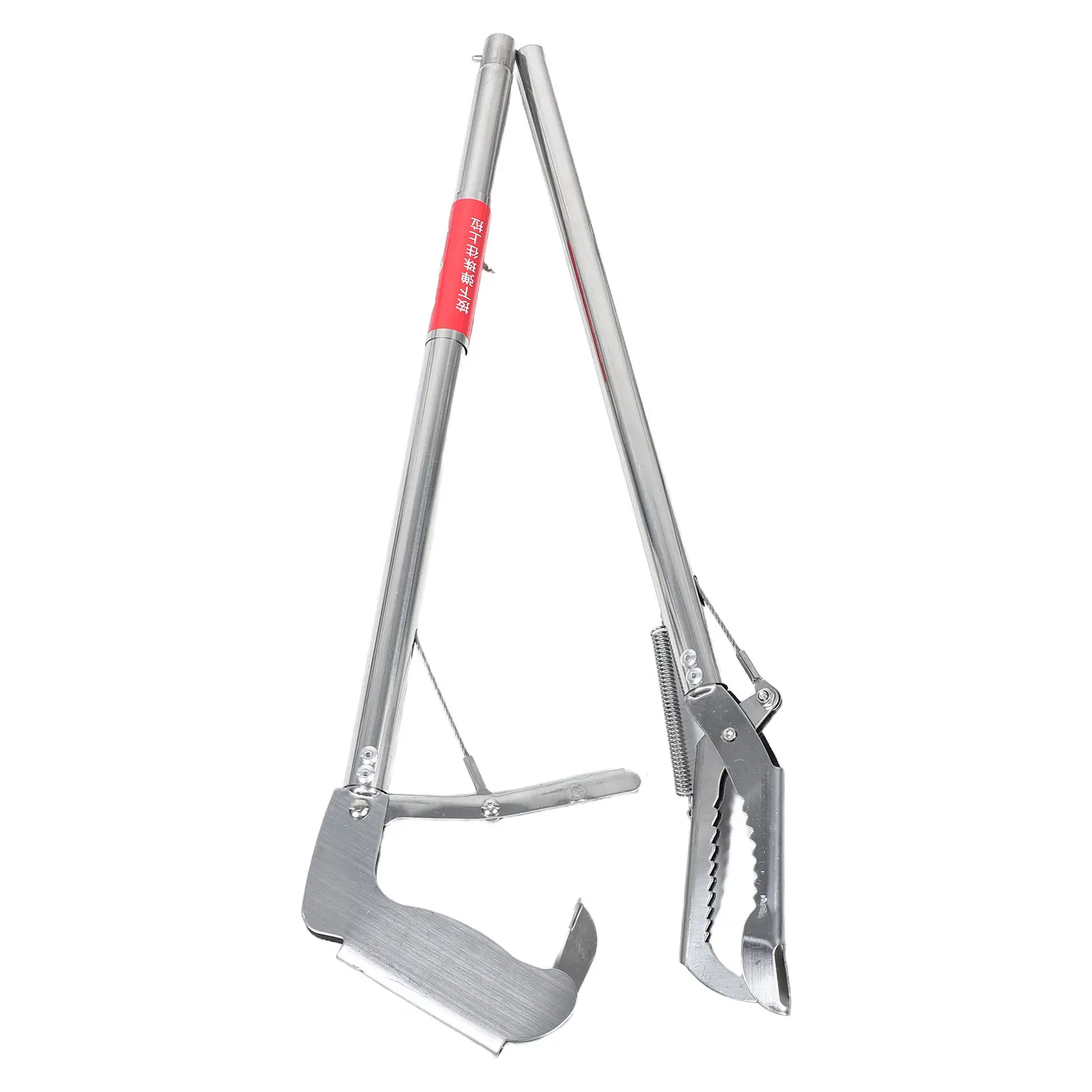 100Cm Stainless Steel Crab Grabber Tongs with Flexible Multi-Angle Joint for Mud Eels Snakes Lobsters Shellfish Seafood Handling