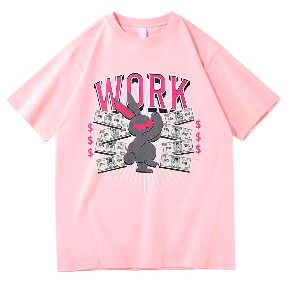 Ateez Gotta Work T Shirt New Fashion Men/Women Harajuku Kawaii Mito T-Shirt Unisex High Quality Vintage Money Cotton Tees Shirts