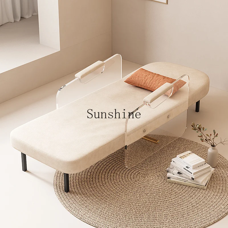 Cream wind dual-purpose fabric suspension folding sofa bed