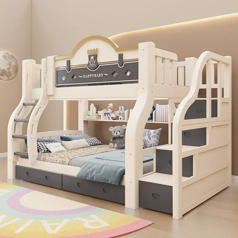 Xizhi solid wood bunk  mother and child  adult two-layer  mother and child  bunk children's bunk