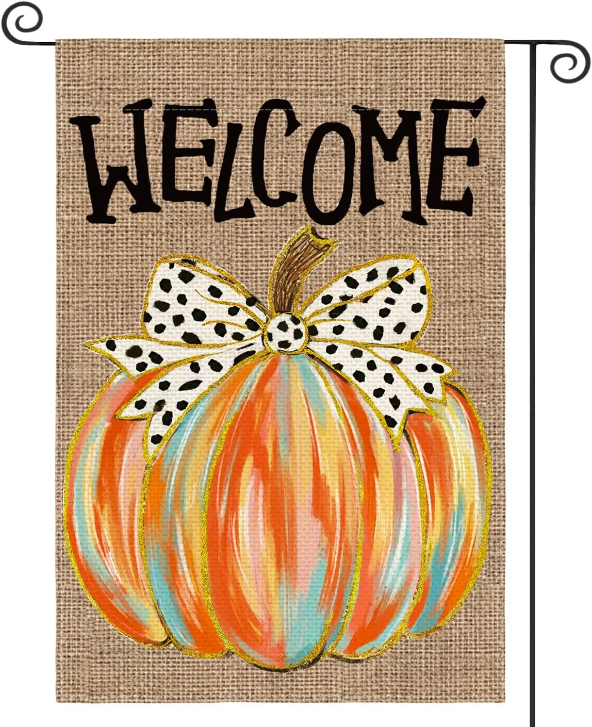 AVOIN colorlife Welcome Fall Garden Flag 12x18 Inch Double Sided Outside | Double Sided, Weather & Fade Resistant, Yard  PPZ