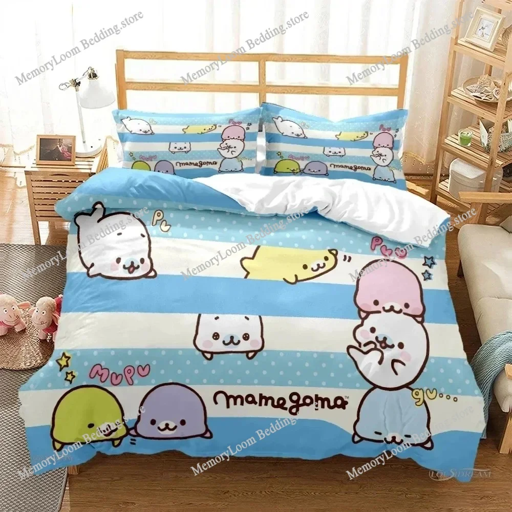Bubu Dudu Bear Panda Cute Bedding Set Cartoon Anime Adult Kid Bedroom Soft Duvet Cover 3D Print Vibrant Kawaii Anime Cozy Set