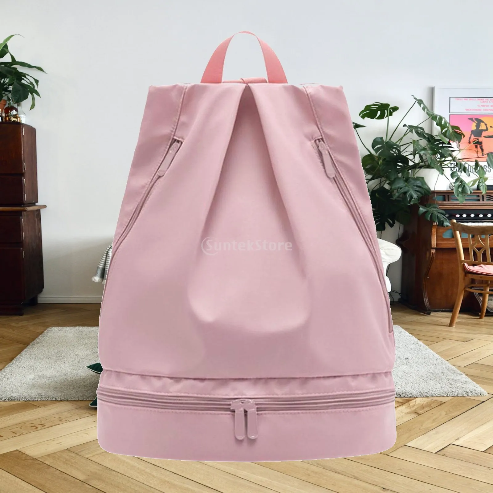 Fitness Swimming Backpack Large Capacity Dry Wet Separation Bag with Adjustable Shoulder Straps for Gym Travel