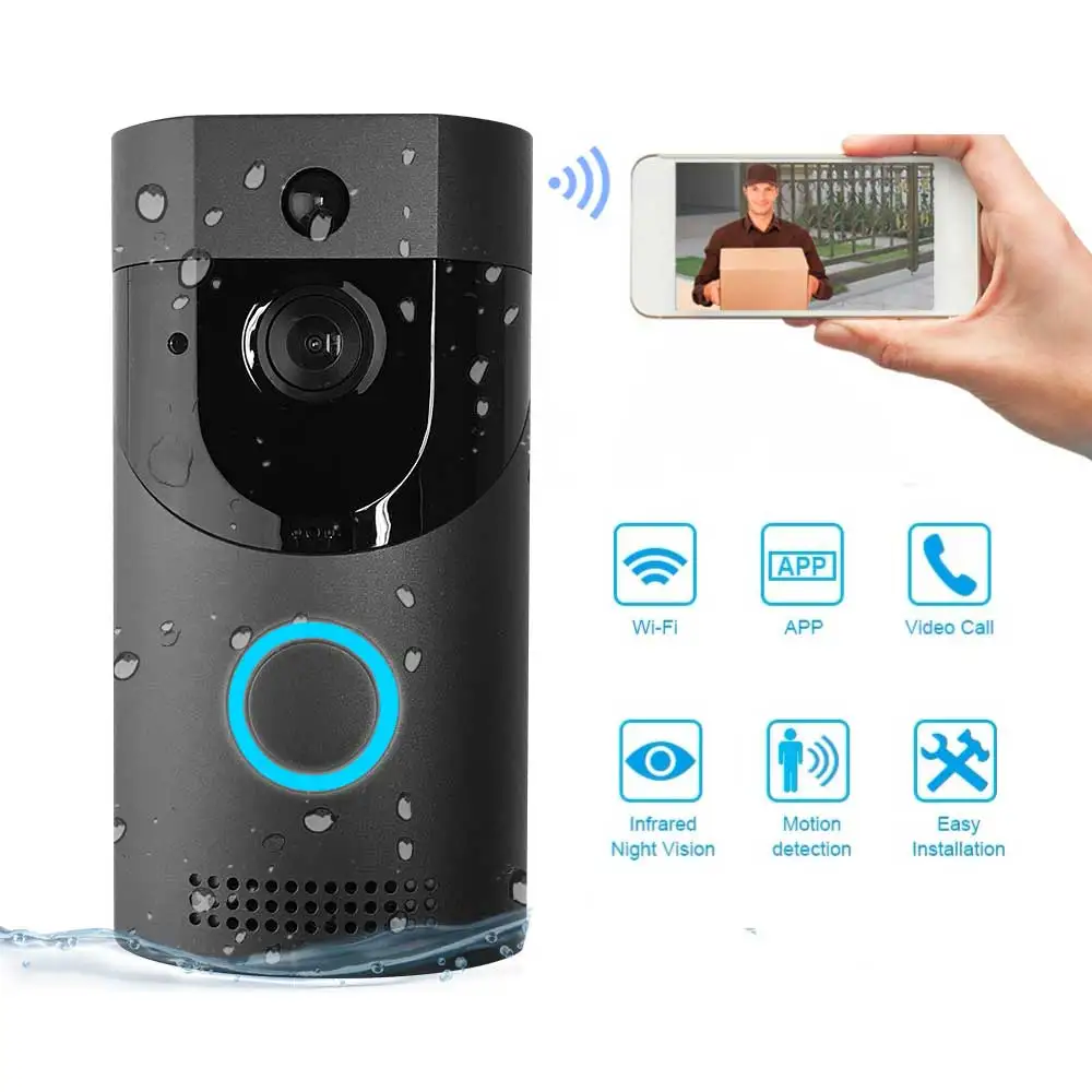 Tuya Ngoài Trời Chống Nước IP65 720P Không Dây WIFI Chuông Cửa Liên Lạc Nội Bộ Chuông Cửa