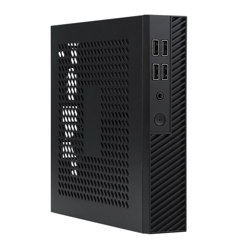 

A14M DX01 Thin Mini ITX Desktop Computer Chassis Thin Half Height Computer Chassis Portable Desktop Computer Case