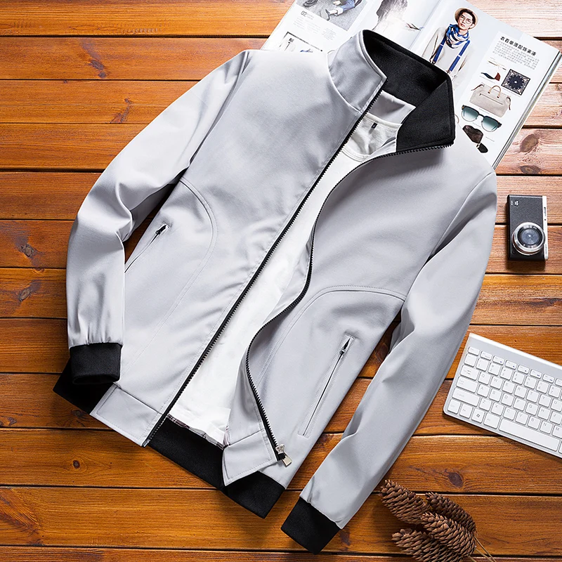 

Ultra-Thin Men's Jaet Outerwear Spring Summer Clothes Sun Protection Slim Fit Collar Youth ular Sle UV Protection