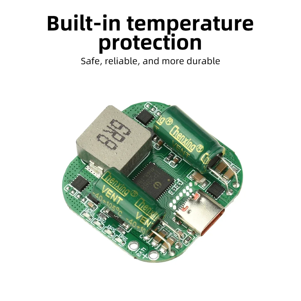 IP2368 100W Bidirectional Fast Charging Module Type-C Boost Buck Fast Charging for 2-5S Battery Pack with Temperature Protection