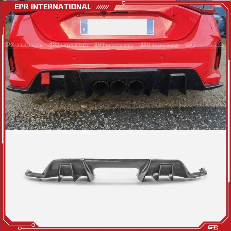 

For 2022+ Honda Civic Type-R FL5 EPA OTD Dry Carbon Rear Diffuser - 2x2 Twill OEM Fit FK8 CTR Style