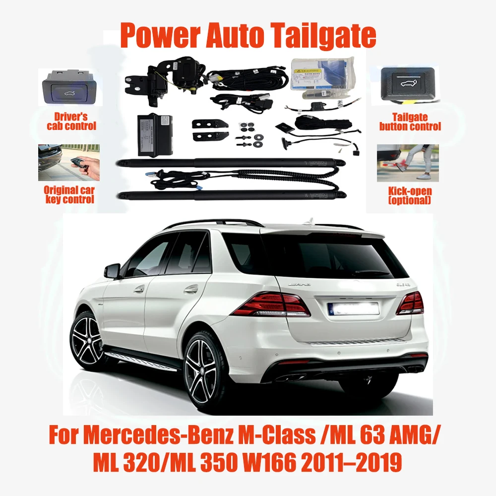 For Mercedes-Benz M-Class/ML 63 AMG/ML 320/ML 350 W166 Electric tailgate automatic suction locks suitable Trunk modification