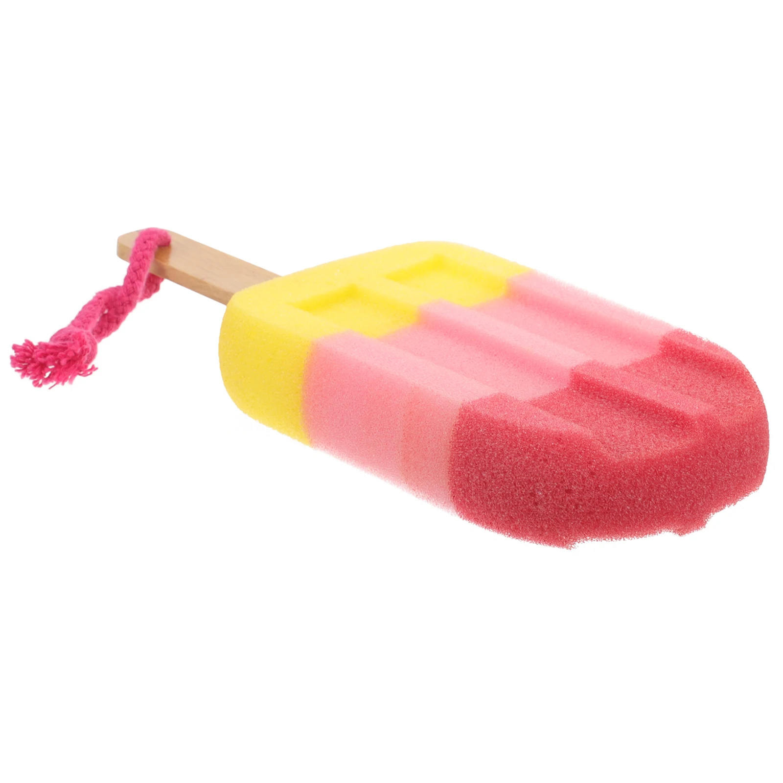 

1pc Ice Cream Sponge Scrub Durable Kitchen Brush Strong Decontamination Handle Hanging Rope Long Lasting for Sink