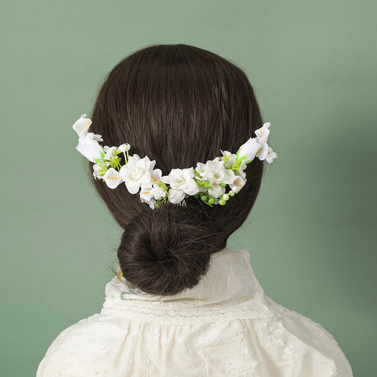 花のヘアクリップとヘッドドレス,結婚式のヘアクリップ,青い白,花柄,ヘアアクセサリー,ファッショナブル