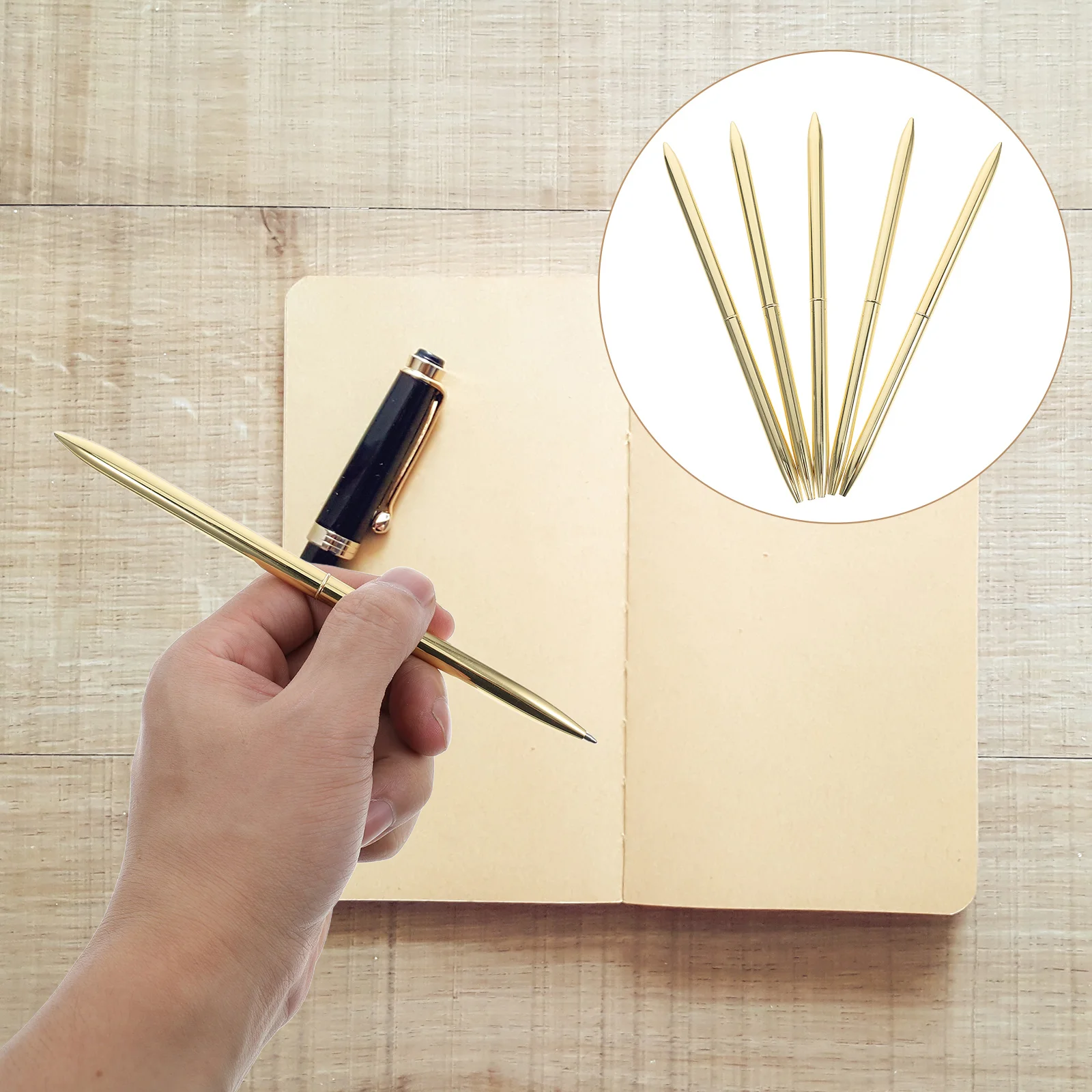 

5 шт. вращающиеся шариковые ручки, металлические черные чернила, гладкие письменные принадлежности для бизнеса, офиса, гостевой книги, ручка для студентов, учителей, бизнес-ручка