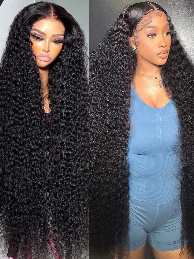 Curly Deep Wave 30 40 Inch HD 13x6 250% 5X5 Glueless Ready To Wear 13x4 Lace Front Human Hair Wigs Transparent Frontal Wig