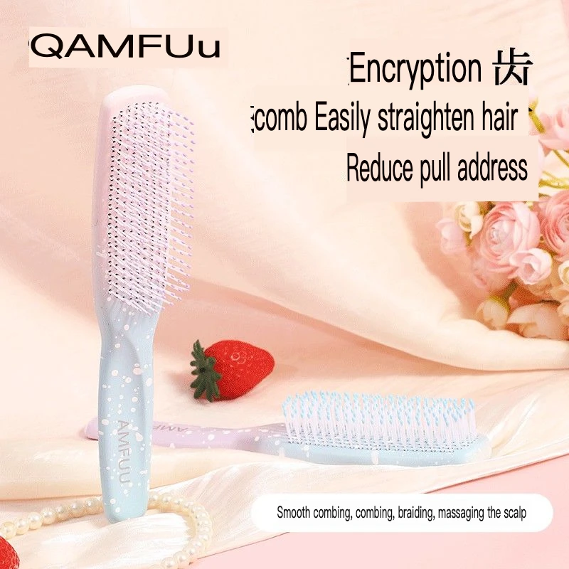 

Anmuf Massage Comb Layered Scalp Healthy Hair Smooth Anti-static Fluffy Dry Wet Dual Use Women