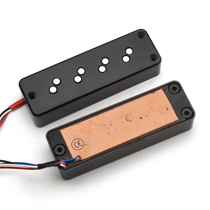 ألنيكو 5 مكدسة 3 فتحات 4-سلسلة باس هامبوكر مع قطعة مركزية للحد من الضوضاء لاقط 4-C أجزاء مخرج ملف سبليت باس