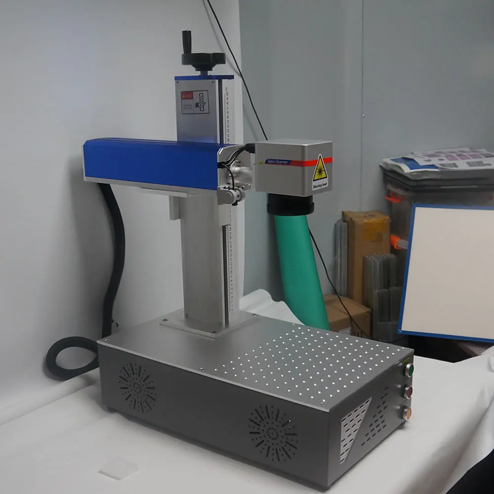20/30/50W Raycus MAX Fiber Laser Engraver With Rotary Axis For Cylindrical Rings Jewelry Pen Metal Marking Machine Tool