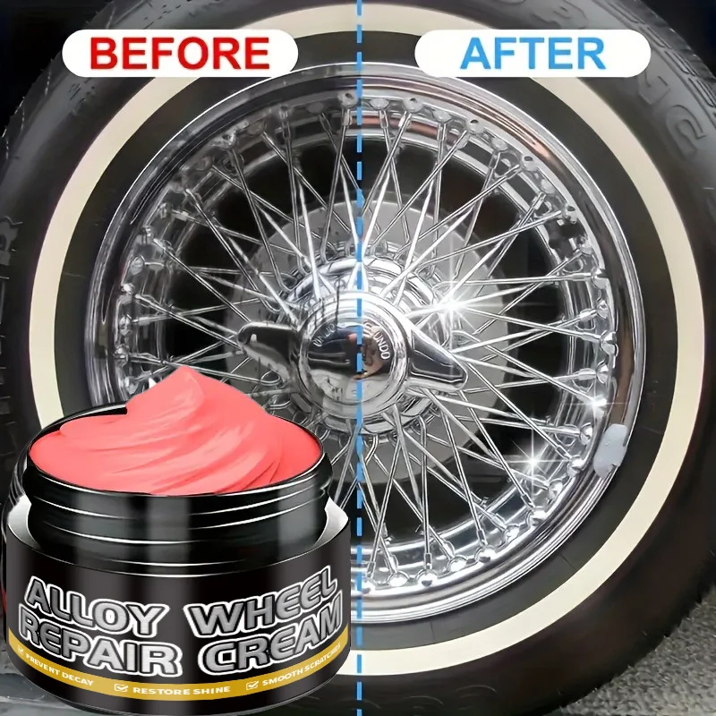 مجموعة معجون إصلاح محور العجلة المصنوعة من السبائك العالمية، وإصلاح الخدوش، وتلميع مطلي بالكروم ومعجون تلميع محور العجلة