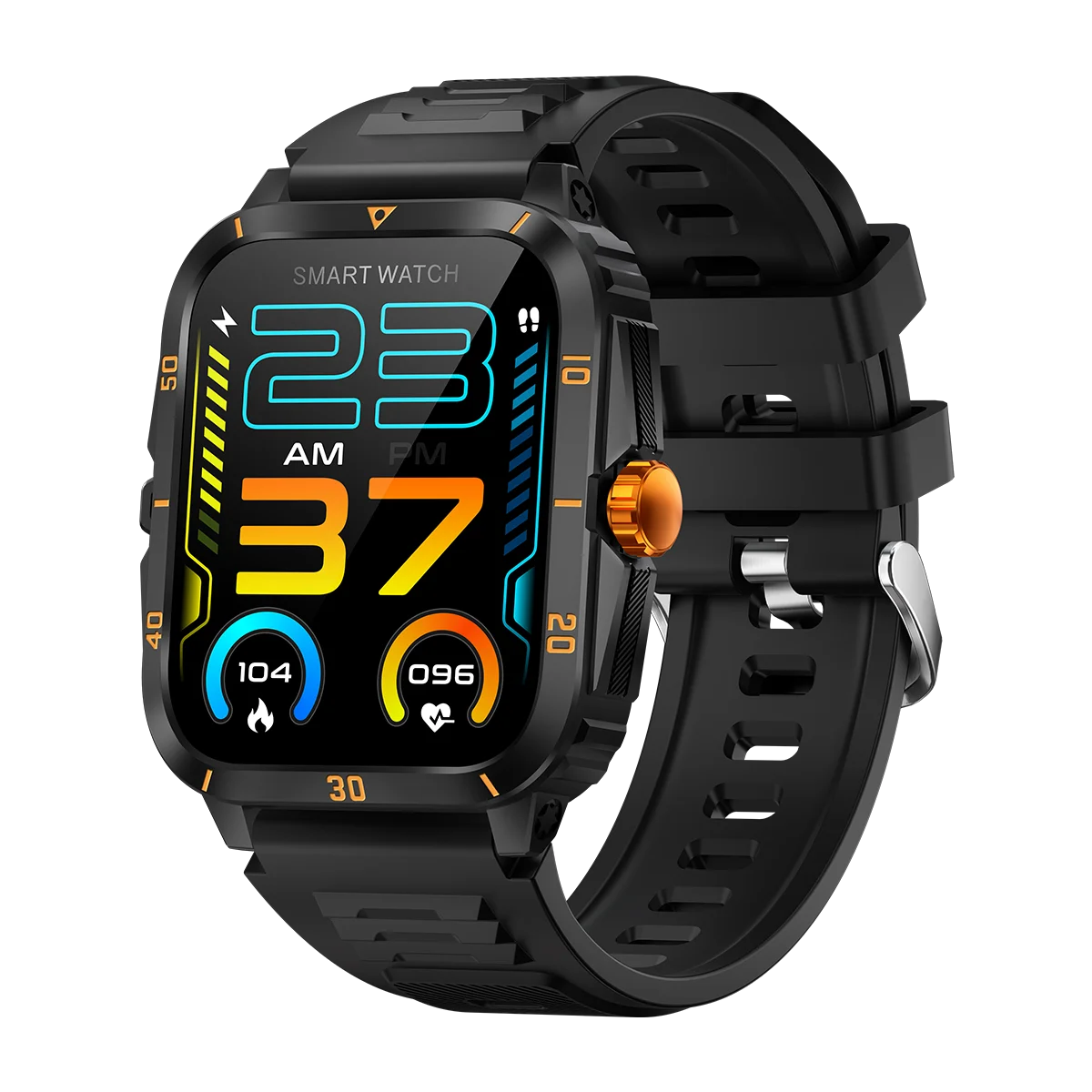 2025 Smart Watch Men Ourdoor Sports Fitness Tracker 1.96 inch Large Screen Bluetooth Call AI Voice Music Health Smartwatch New